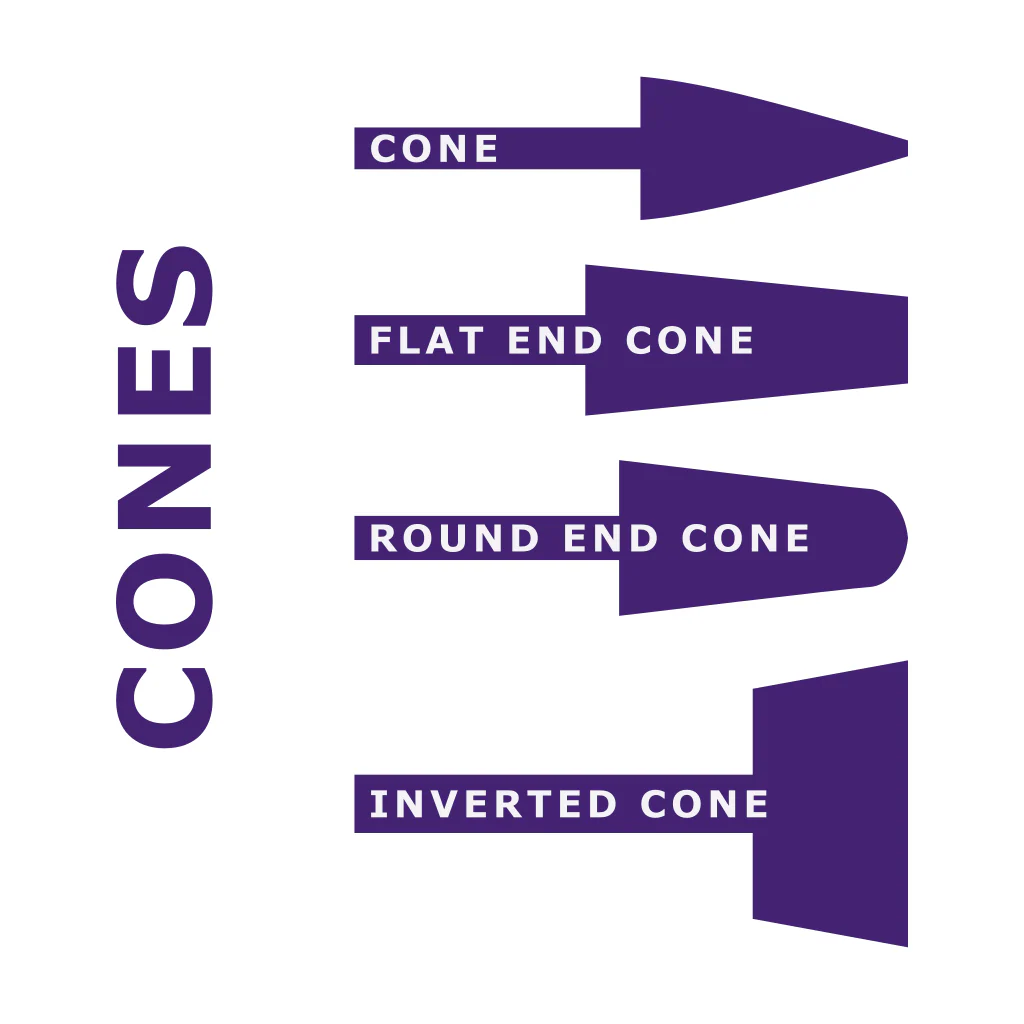 Inland Cone Sintered Diamond Carving Burs - Image 2